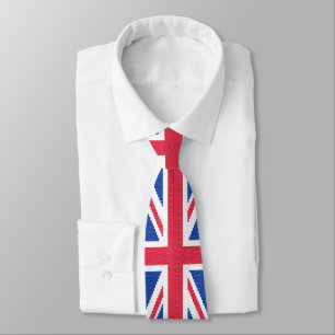 Original cross-stitch design Union Jack Neck Tie