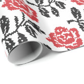 Red Rose Wrapping Paper | Zazzle