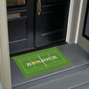 Original CUSTOMISABLE BONJOUR Sport Tennis Ball Doormat
