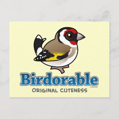 Original Cuteness European Goldfinch Postcard