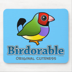 Original Cuteness Gouldian Finch Mousepad