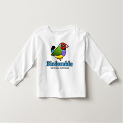 Original Cuteness Gouldian Finch Toddler Long Sleeve T-Shirt
