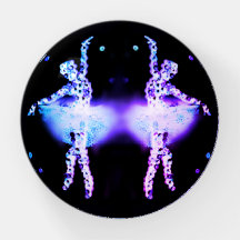 Original Dance Art Little Ballerinas Blue Glow