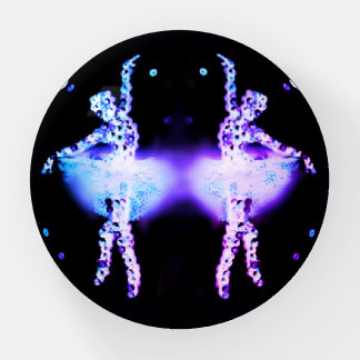 Original Dance Art Little Ballerinas Blue Glow Paperweight