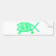 Original Darwin Fish (Seafoam) Bumper Sticker | Zazzle