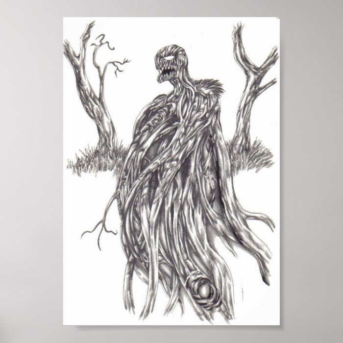 Original Demon Tree Print