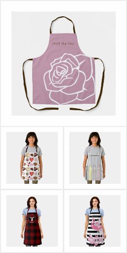 Original Design Aprons for Kids and Adult