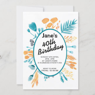 Original Design Birthcard Invitation