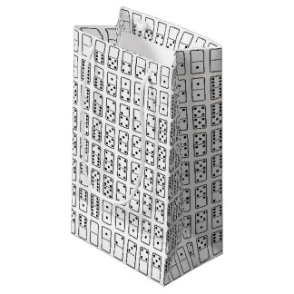 Original design black and white Domino symbols Small Gift Bag