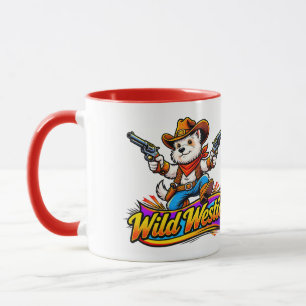 Original Design Cute Westie Cowboy Dog Mug