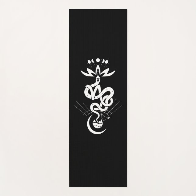 Original design for 2025 Snake printing, Capricorn Yoga Mat (Front)