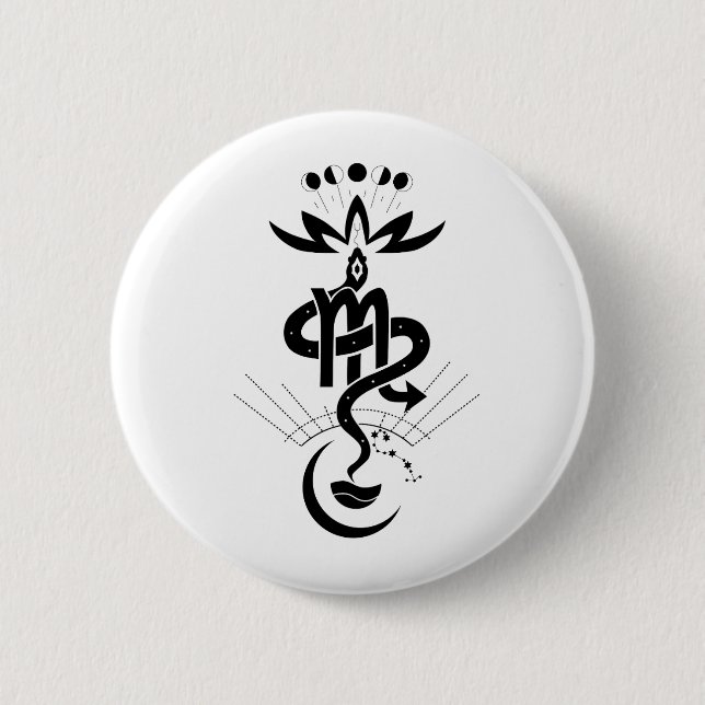 Original design for 2025 Snake printing, Scorpio Button (Front)