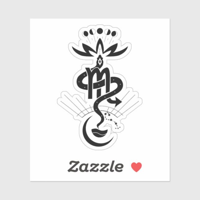 Original design for 2025 Snake printing, Scorpio Sticker (Sheet)