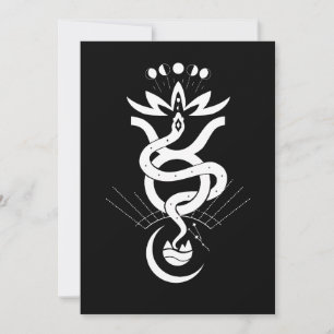 Original design for 2025 Snake printing, Taurus Invitation