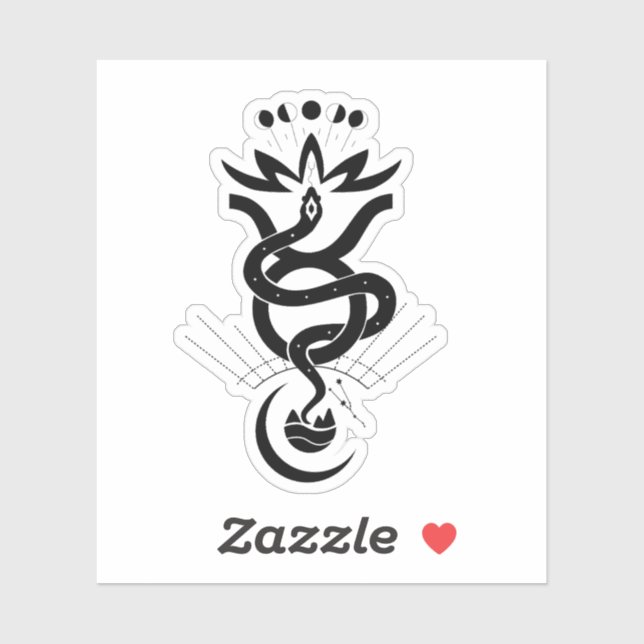 Original design for 2025 Snake printing, Taurus  Sticker (Sheet)