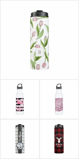 Original Design Water Bottles and Thermal Tumbler