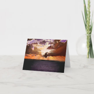 Original Digital Cloud Art by Shelley  Thank You Card