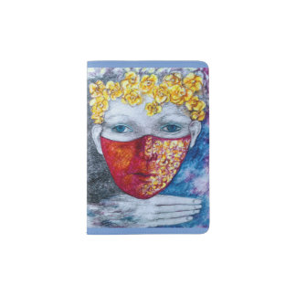 Original digital fine art colorful   passport holder