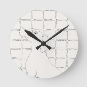 Original Dog Drawing Chinese Dog Year 2018 Clock