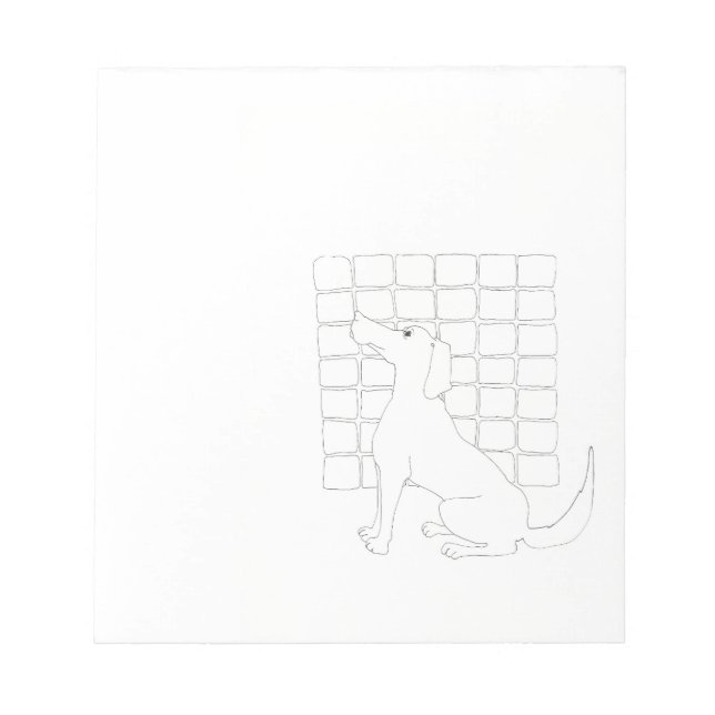 Original Dog Drawing Chinese Dog Year 2018 notepad (Front)