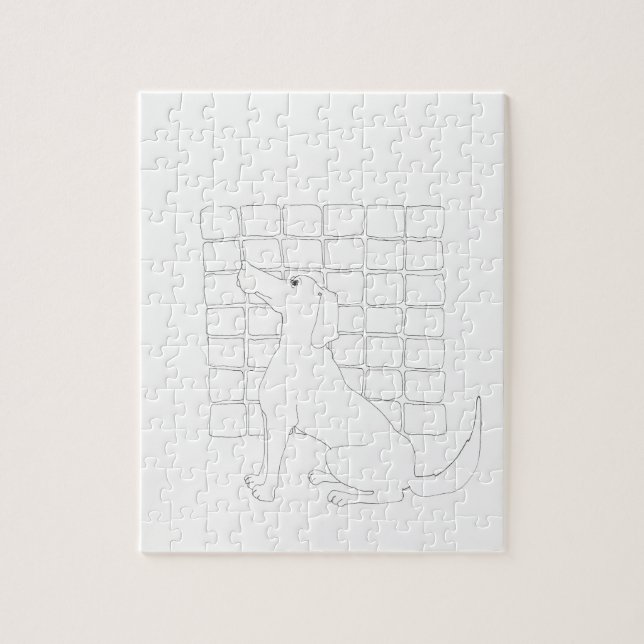 Original Dog Drawing Chinese Dog Year 2018 Puzzle (Vertical)