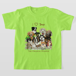 Original Dogpile Cute Pets, Personalize Text T-Shi T-Shirt