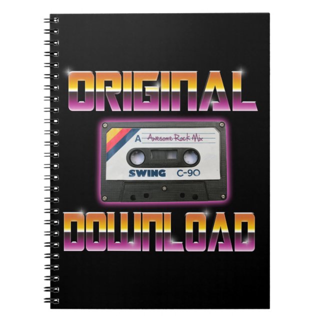 Original Download Cassette Notebook (Front)