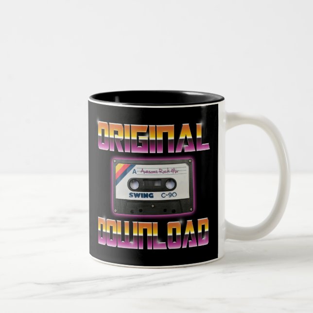 Original Download Cassette Two-Tone Coffee Mug (Right)