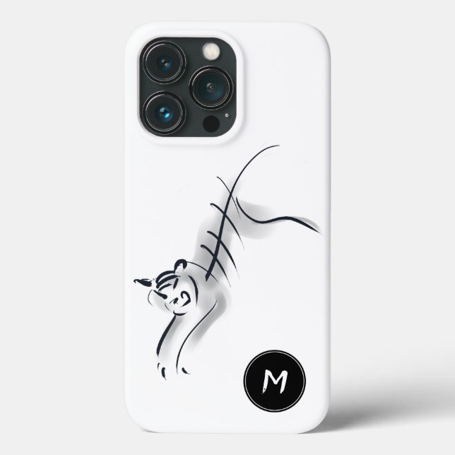 Original Drawing5 Chinese Tiger Year Name Birthday Case-Mate iPhone Case (Back)