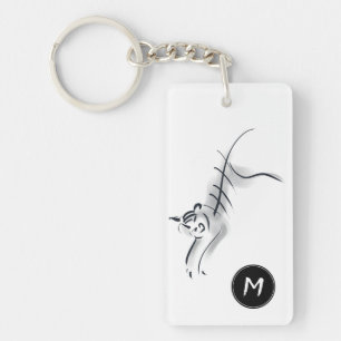 Original Drawing5 Chinese Tiger Year Name Birthday Keychain