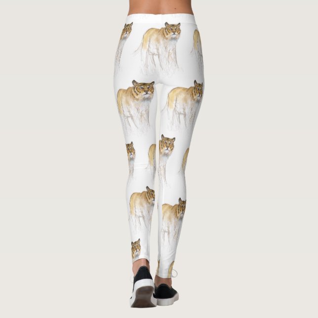 Original Drawing 1 Chinese Tiger Year Birthday L1b Leggings (Back)