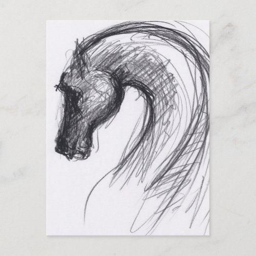 Original Drawing 1 Horse Year Zodiac Postcard 1