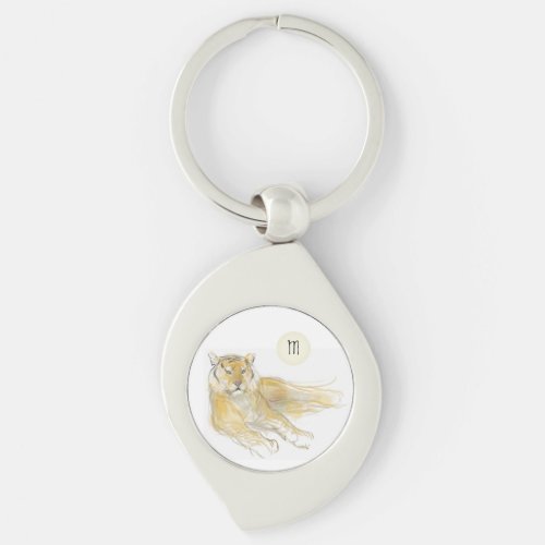 Original Drawing 2 Chinese Tiger Year M Birthday K Keychain