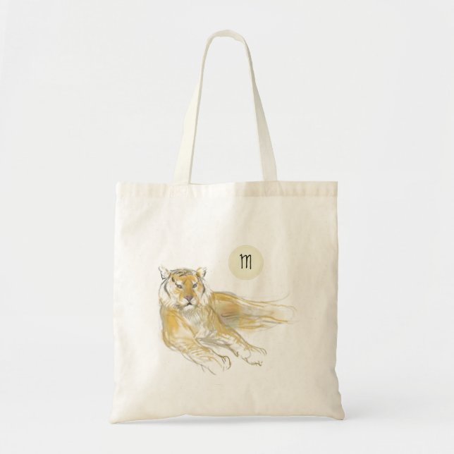 Original Drawing 2 Chinese Tiger Year M Birthday T Tote Bag (Front)