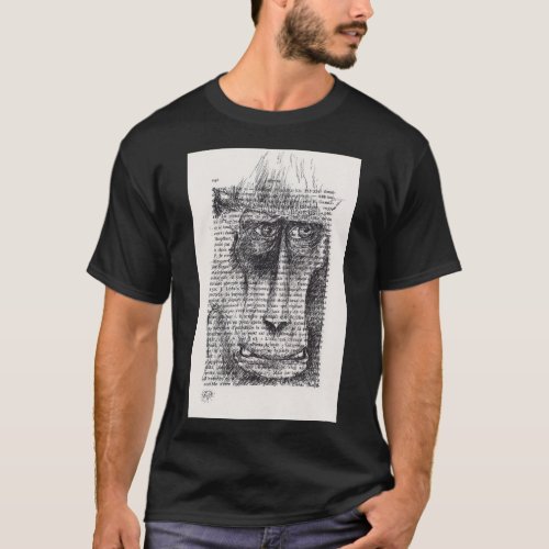 Original Drawing of Monkey Chinese Astrology T_Shirt