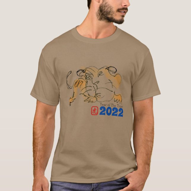 Original Drawing Tiger Chinese New Year 2022 Tee (Front)