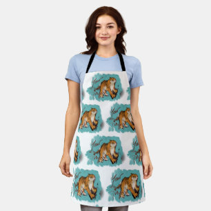 Original Drawing Tiger Chinese New Year AoA4 Apron