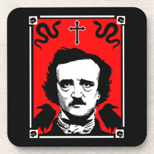 Original Edgar Allan Poe Beverage Coaster