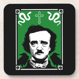 Original Edgar Allan Poe Beverage Coaster