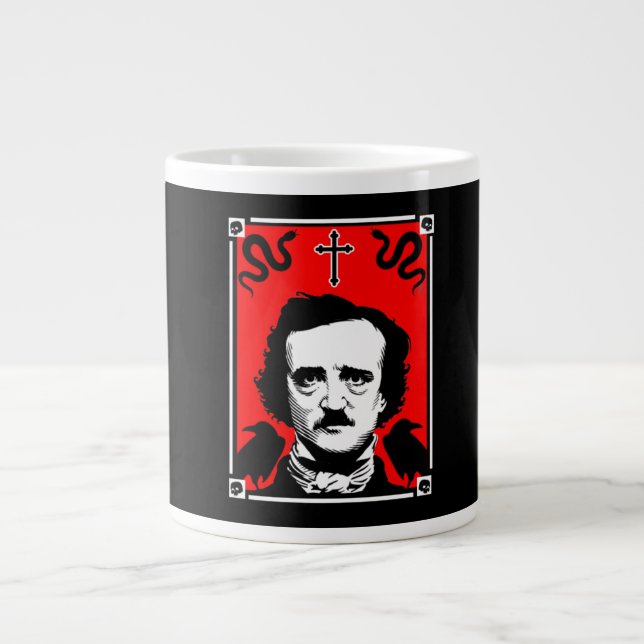 Original Edgar Allan Poe Giant Coffee Mug (Front)
