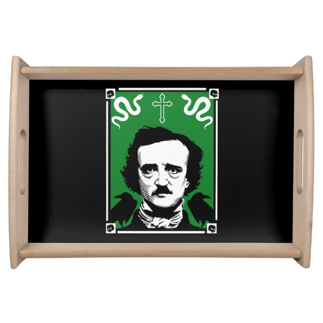 Original Edgar Allan Poe   Serving Tray (Front)