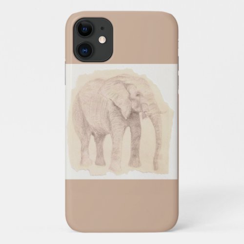 Original Elephant Sketch Case_Mate iPhone Case