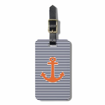 Original Embroidery Anchor Captain Nautical Bag Tag Original Embroidery Anchor Captain Nautical Bag Tag