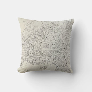 Original Fantasy Map Throw Pillow