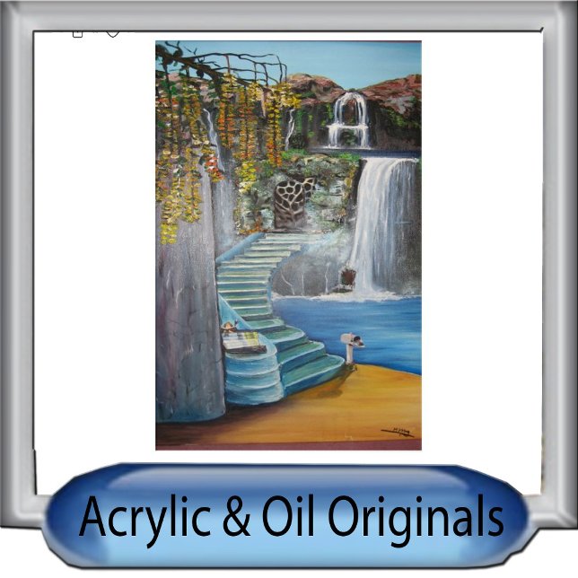 Original fantasy oil painting  acrylic print (Creator Uploaded)