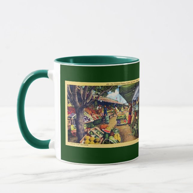Original Farmer's Market, Hollywood, California Mug (Left)