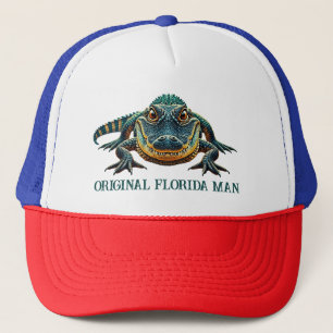 Original Florida Man with Alligator Trucker Hat