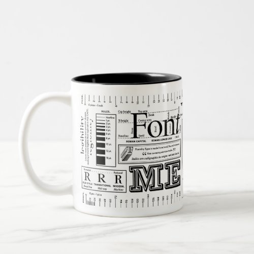 Original Font Me Typography Two_Tone Coffee Mug