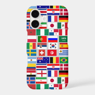 Original FOOTBALL SOCCER TEAM FLAGS 2018 pattern iPhone 17 Case
