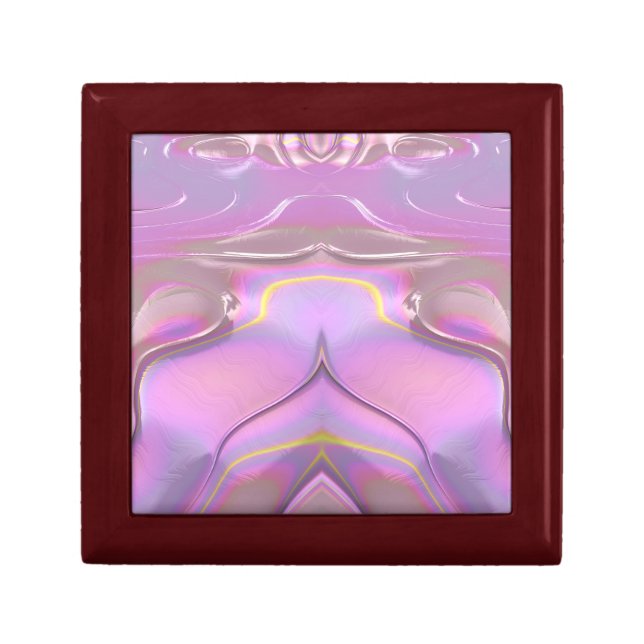 ~ Original Fractal ~ Pink Gray White ~ Gift Box (Front)